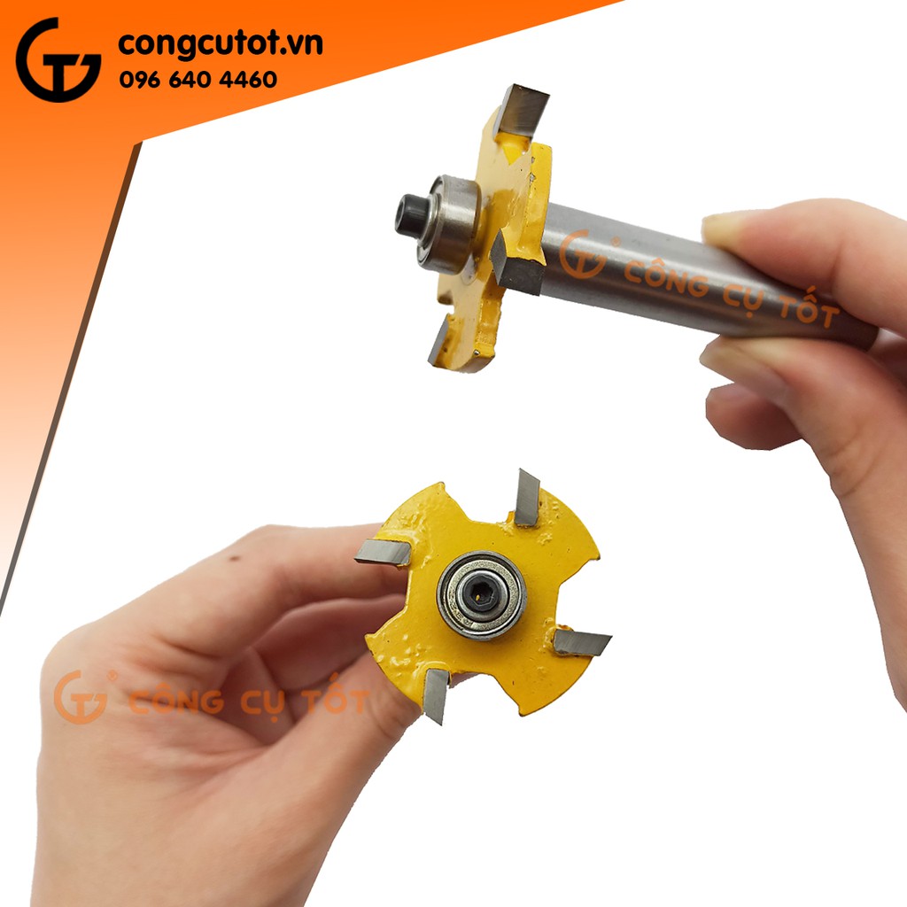Mũi cuốc gỗ 4 cánh đầu bi chân 12.7mm