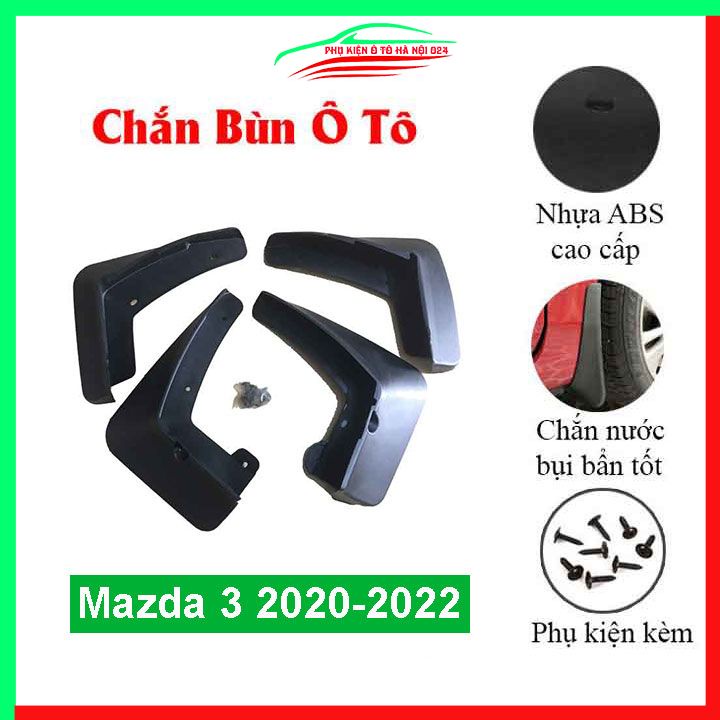 Bộ 4 chắn bùn Mazda 3 2020-2023 chuẩn theo xe
