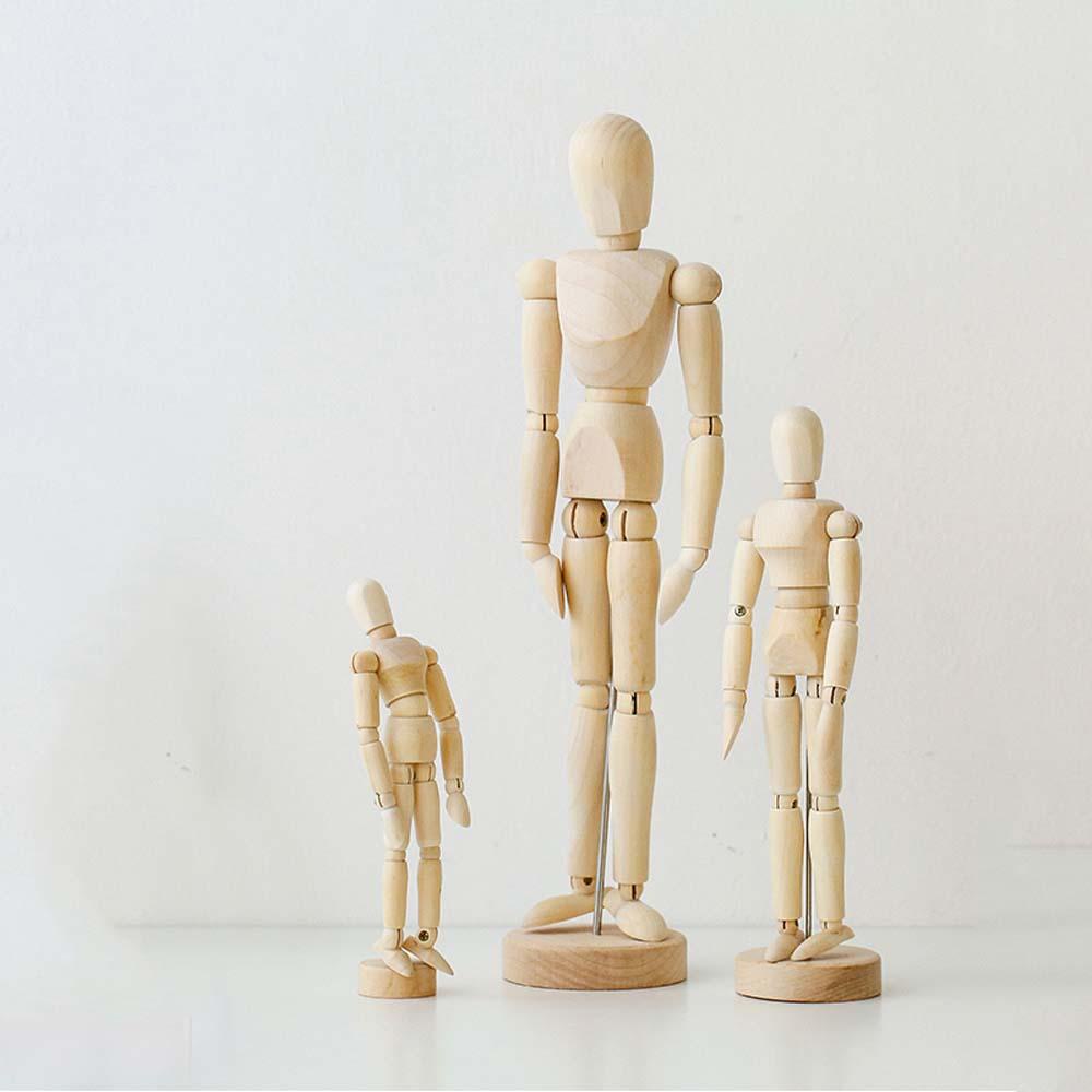 Quillan action toy figures trang trí con người thủ công mỹ nghệ nghệ sĩ phác thảo nguồn cung cấp mô hình nghệ thuật phác thảo vẽ chân tay di động đồ chơi bằng gỗ