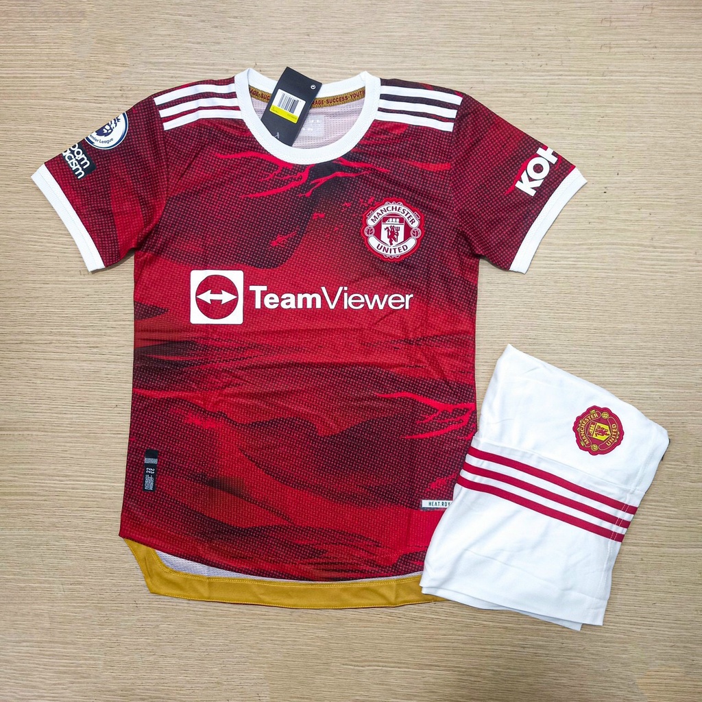 Bộ Quần Áo Bóng Đá Manchester (MCTU) Các Mẫu Mới Về Cực Chất - Đồ Thể Thao Nam Vải Gai Thái pp Bởi Be Happy Sport