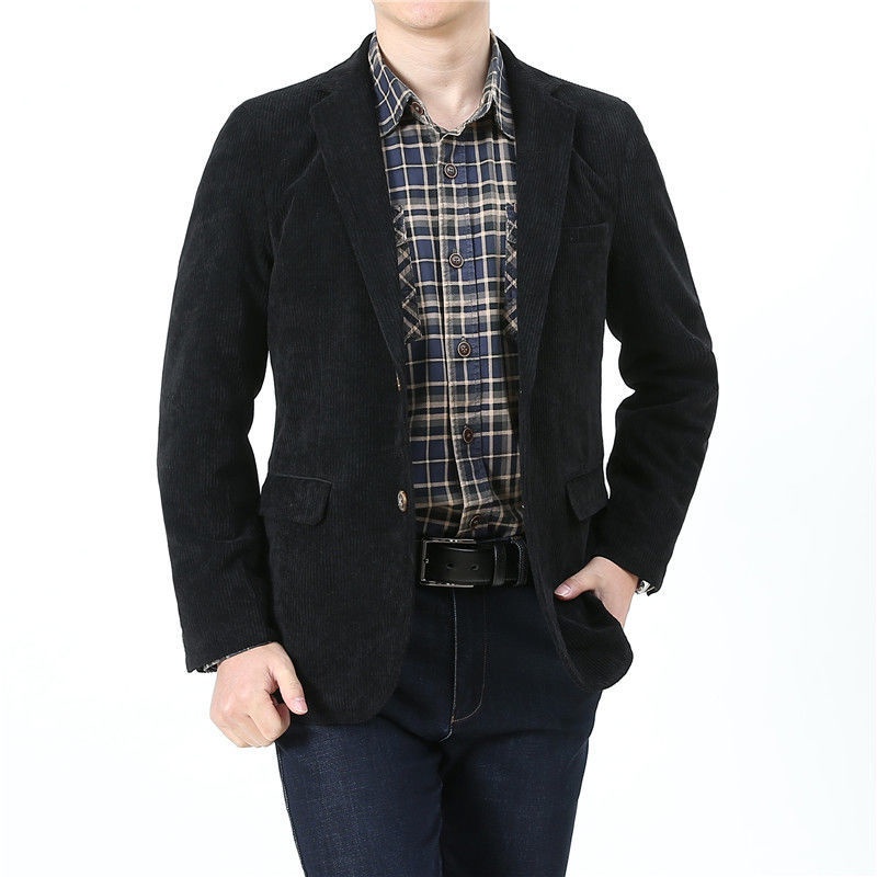 Áo khoác vest dáng rộng cỡ lớn thường ngày cho nam trung niên