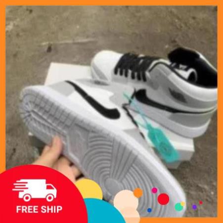 Giầy Jordan 1 xám trắng cao cổ hàng đẹp gía rẻ fullbox | BigBuy360 - bigbuy360.vn