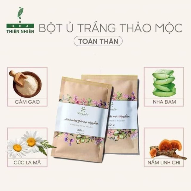 Bột ủ trắng thảo mộc Rossie