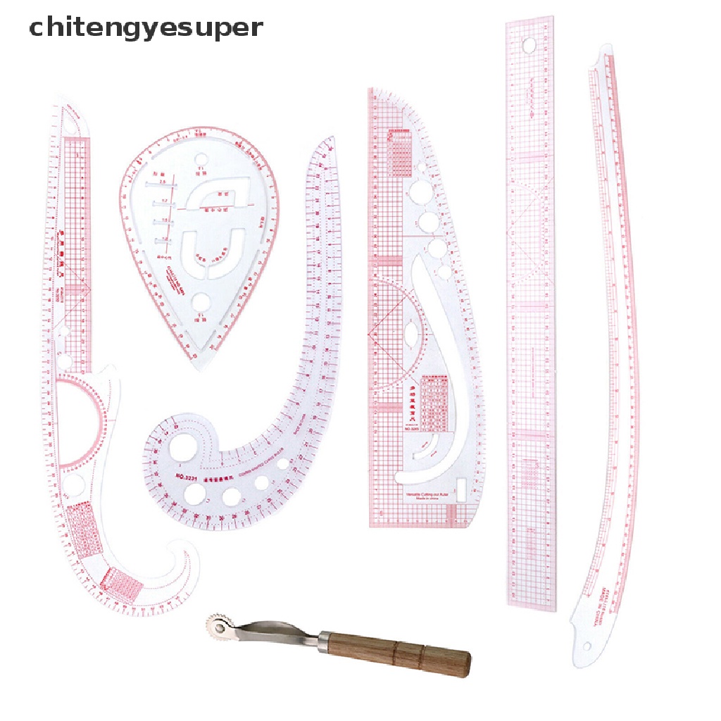 Chitengyesuper Bộ 7 Thước May Vá Đa Năng Cho Thợ May