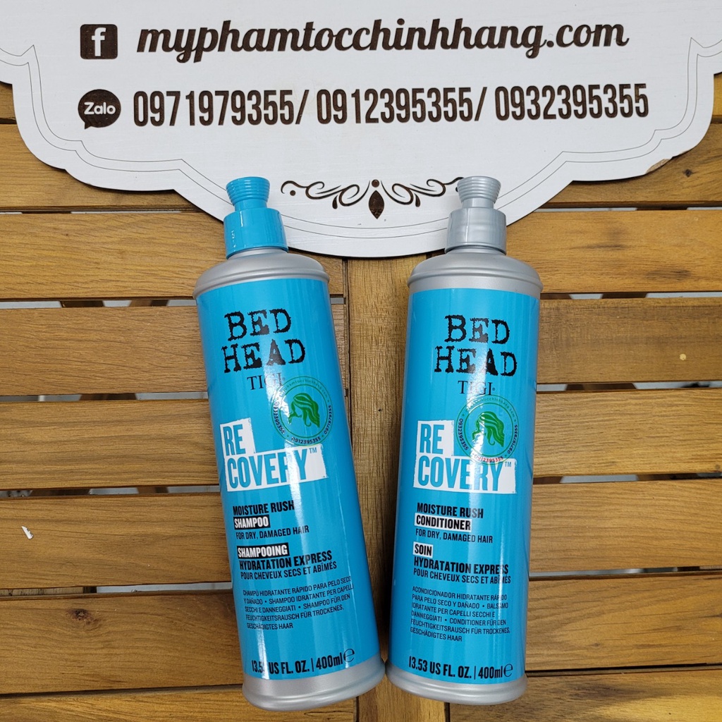 Dầu gội và xả phục hồi sinh lực Tigi Bed head Recovery level 2 100ml - 400ml - 970ml