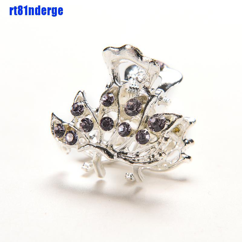 Kẹp Tóc Càng Cua Mini Đính Hoa Pha Lê Phong Cách Mới