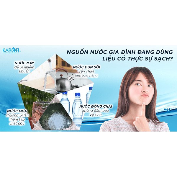 MÁY LỌC NƯỚC KAROFI SLIM S-S038