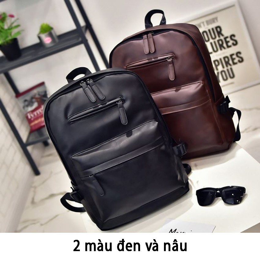 Balo da nam Tặng móc khóa 29k Da cao cấp chứa laptop 15,6 inch-Balo da nữ-Tuxa