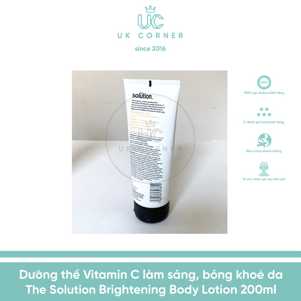 Dưỡng thể sáng da cấp ẩm chống lão hóa The Solution 200ml