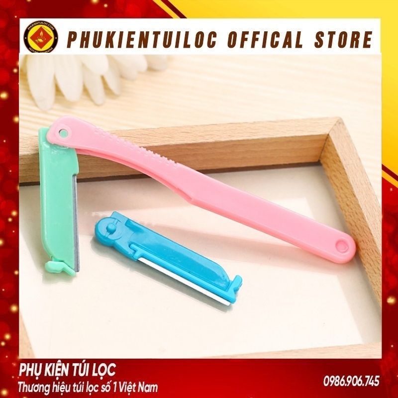 Dao Cạo Tỉa Lông Mày - Tỉa Khuôn Mày - Chân Mày Bạn Nữ Ailin - Tặng Kèm 2 Lưỡi Dao- Phukientuiloc.com