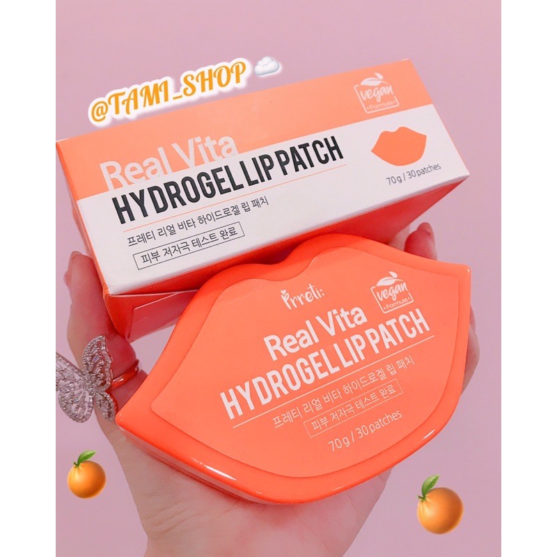 MẶT NẠ MÔI DẠNG GEL PRRETI REAL VITA HYDROGEL LIP PATCH