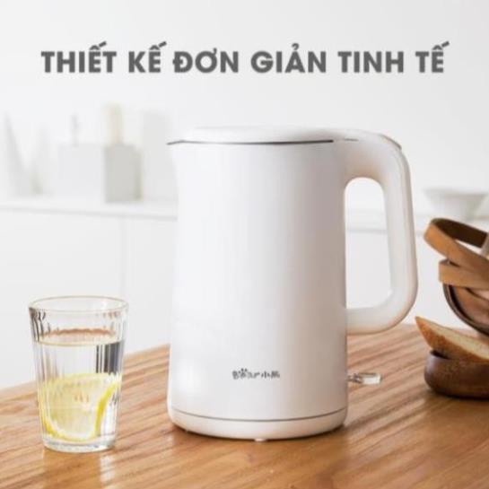 Ấm Siêu Tốc Mini Bằng Điện, Bình Đun Nước Sôi, Ấm Nấu Nước Siêu Tốc  Bằng Điện_ 1.5L_BEAR_.Bảo hành 1 Năm