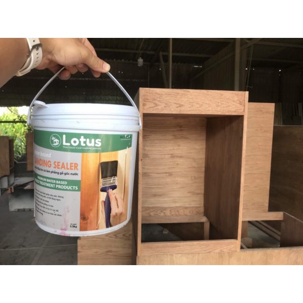 Sơn lót gỗ, lấp tim, làm phẳng mịn, không dung môi, hệ nước - Sơn An Toàn - Sanding Sealer