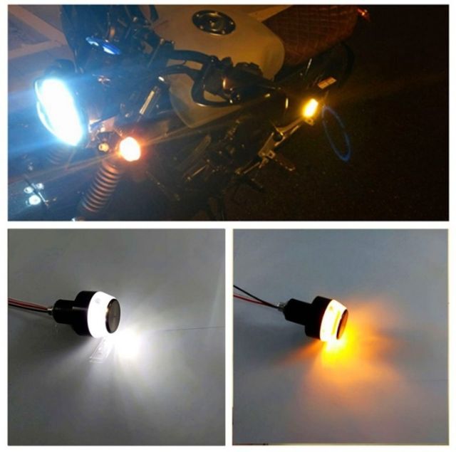 •••HCM••• Cặp Gù LED Tay Lái Xe Máy 2 Chế Độ Sáng