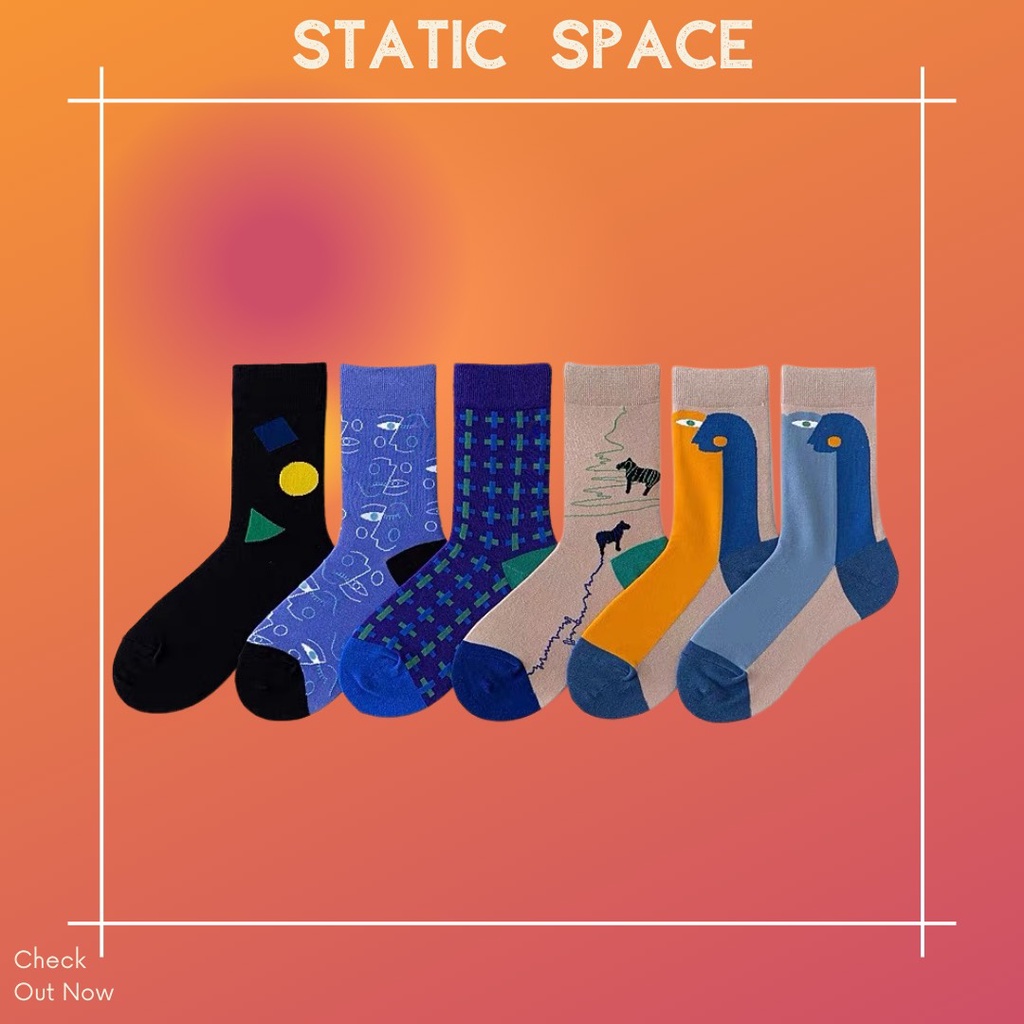 TẤT VỚ CAO CỔ NAM NỮ HOẠ TIẾT ĐẶC BIỆT - STATIC SPACE