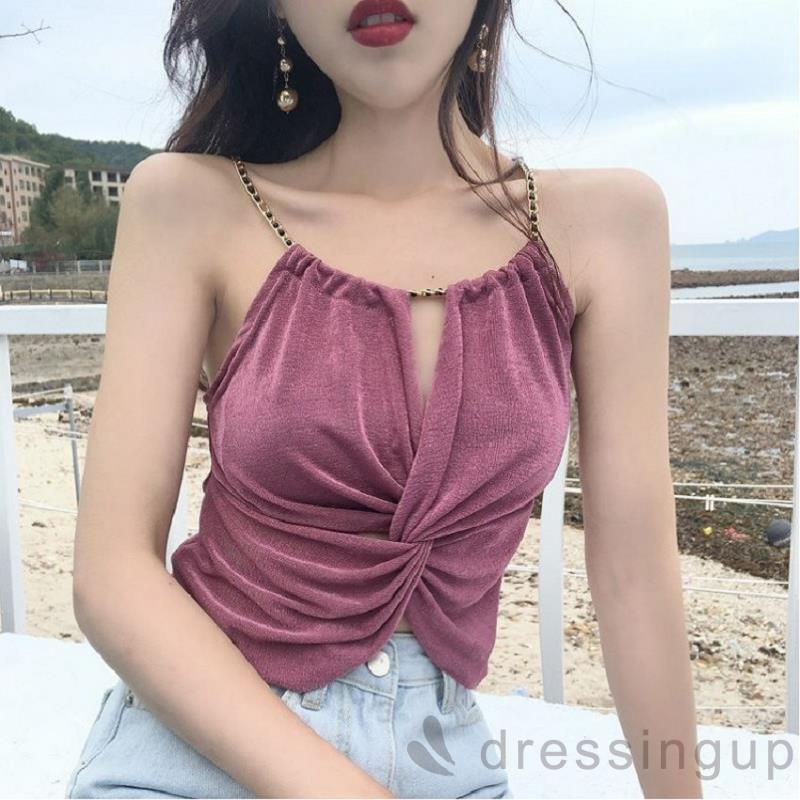 Áo 2 dây màu trơn gợi cảm cho nữ