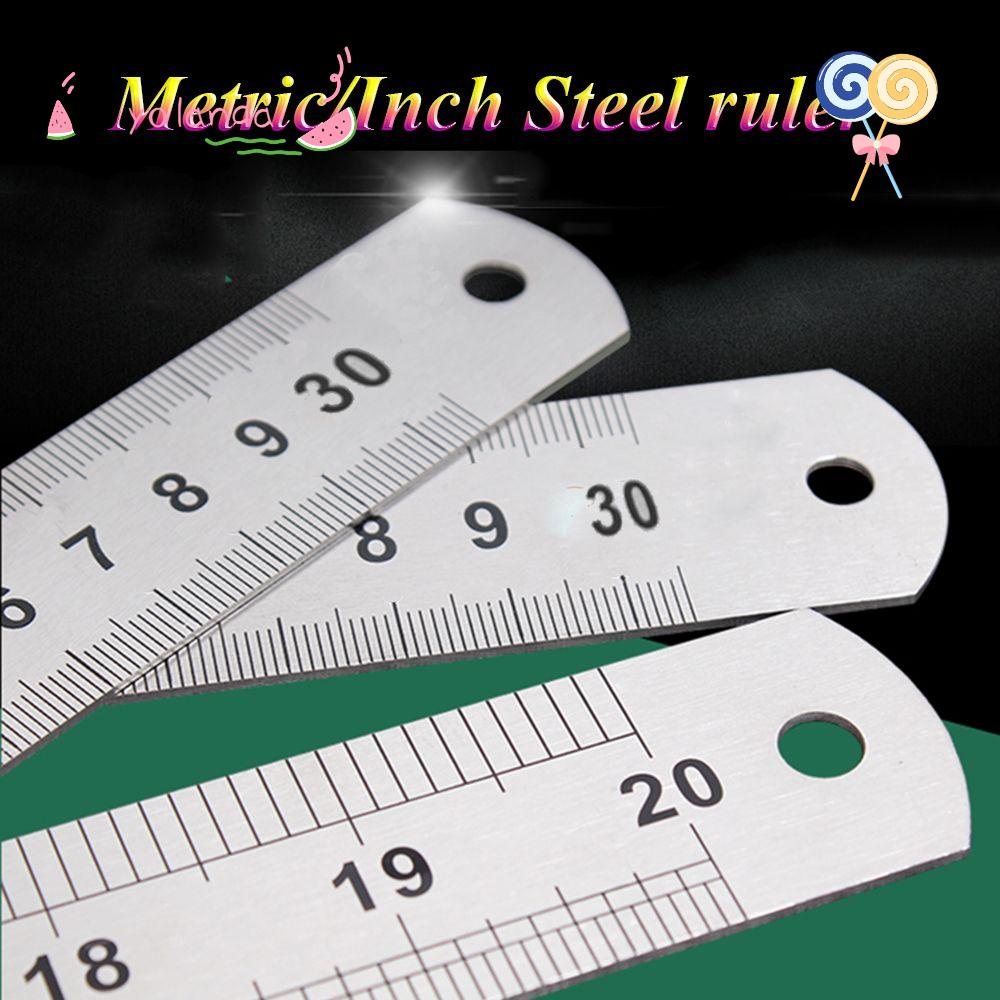 Thước Đo Kim Loại Thẳng 30 / 50mm Bằng Thép Không Gỉ Chất Lượng Cao