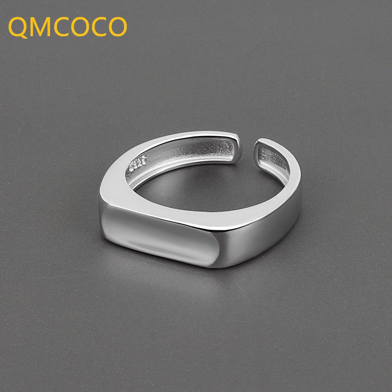 Nhẫn Dạng Mở Mặt Vuông Màu Vàng / Bạc Tùy Chỉnh Thời Trang Dự Tiệc Cho Nữ