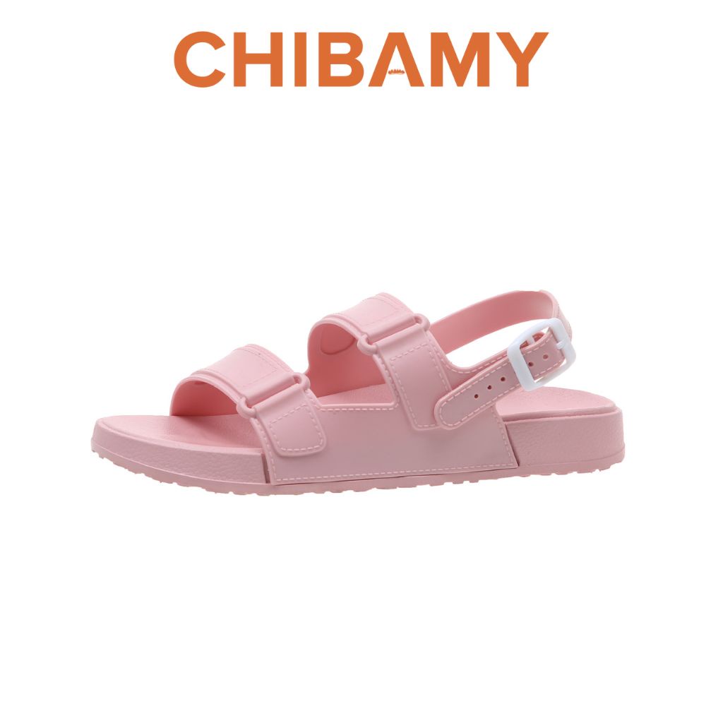 Dép Sandal nữ chất Nhựa dẻo đi biển nhiều màu CHIBAMY