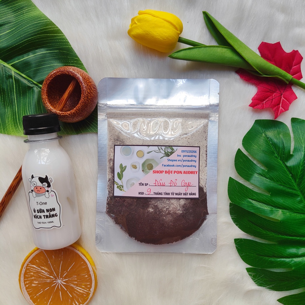 Bột Đậu Đỏ Cafe Nguyên Chất Dưỡng Da, Làm Đẹp - Bột Đắp Mặt, Tắm Trắng Body