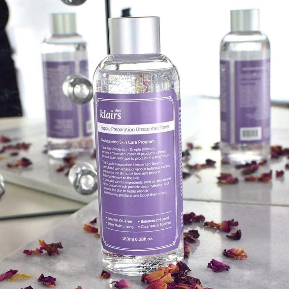 Nước Hoa Hồng Dear Klairs Supple Preparation Unscented Toner 180ml | BigBuy360 - bigbuy360.vn