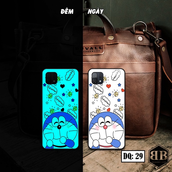 Ốp lưng kính Dạ Quang Oppo A16K phát sáng trong đêm kute phô mai que