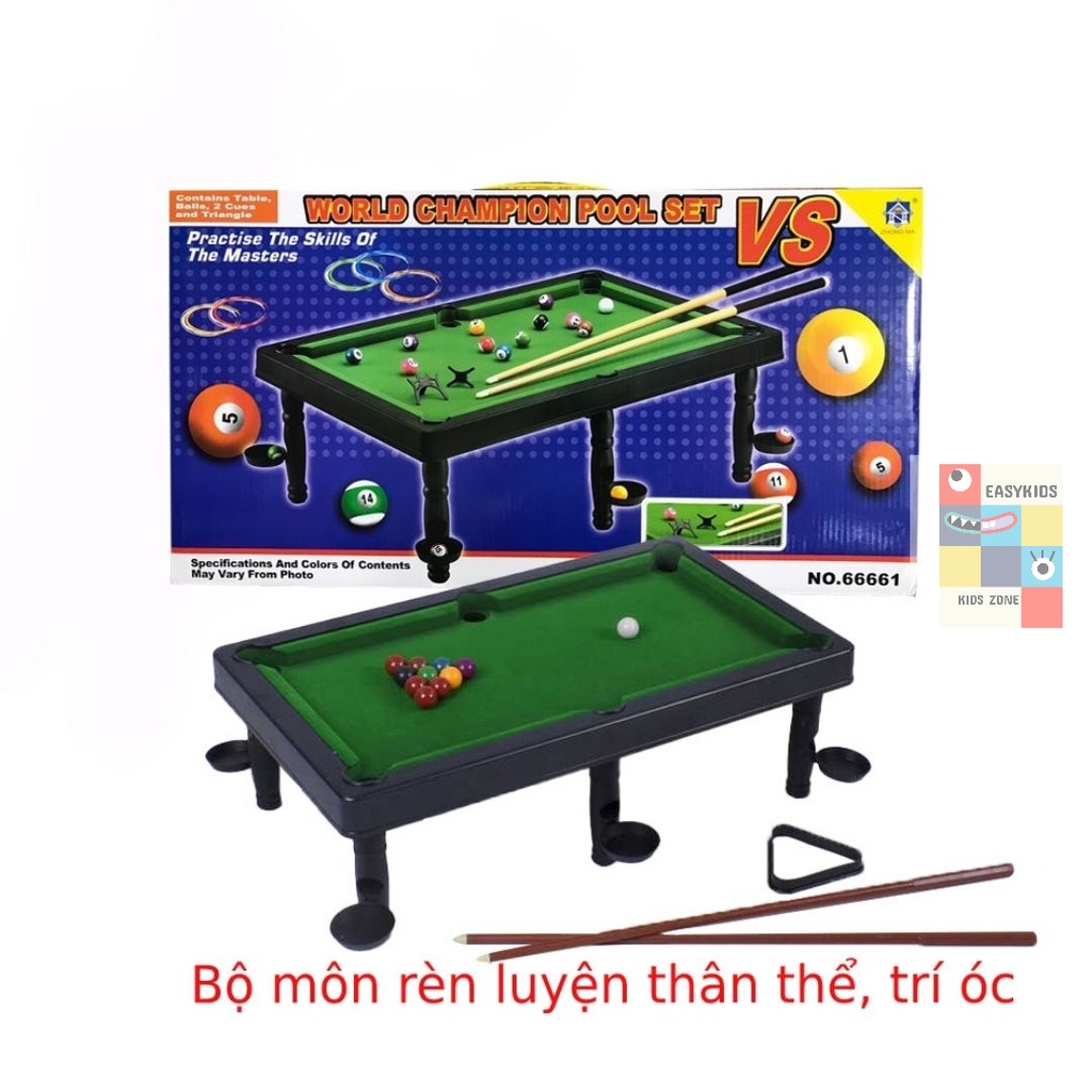 [Siêu sale] Đồ chơi Bàn bida mini, billiards snooker mini nhiều kích cỡ EASYKIDS đồ chơi giải trí dành cho bé