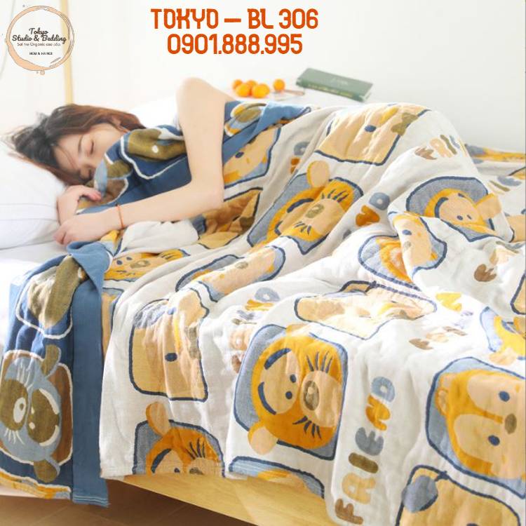 S68_Chăn Xô Organic Cotton Dòng Cao Cấp