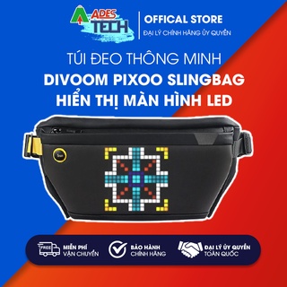Túi đeo chéo divoom pixoo slingbag | túi đeo hông thông minh hiển thị màn hình led | bảo hành chính hãng 12 tháng