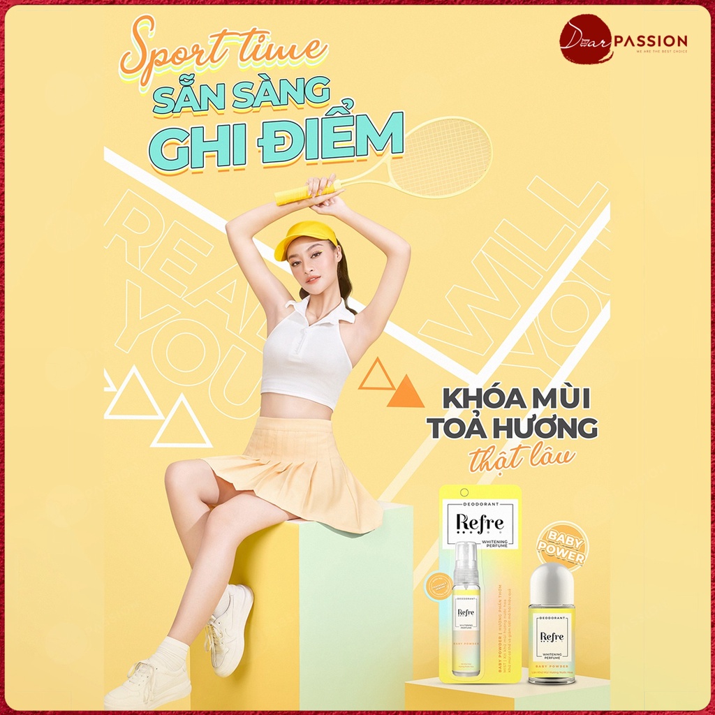Xịt Khử Mùi Refre Dưỡng Trắng Hương Nước Hoa Refre Whitening 30ml