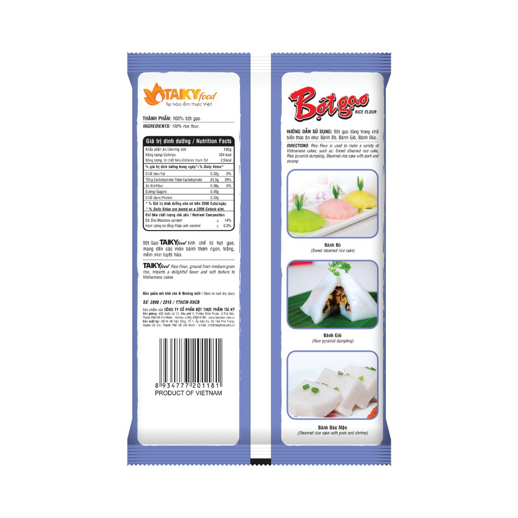 BỘT GẠO TÀI KÝ 400G