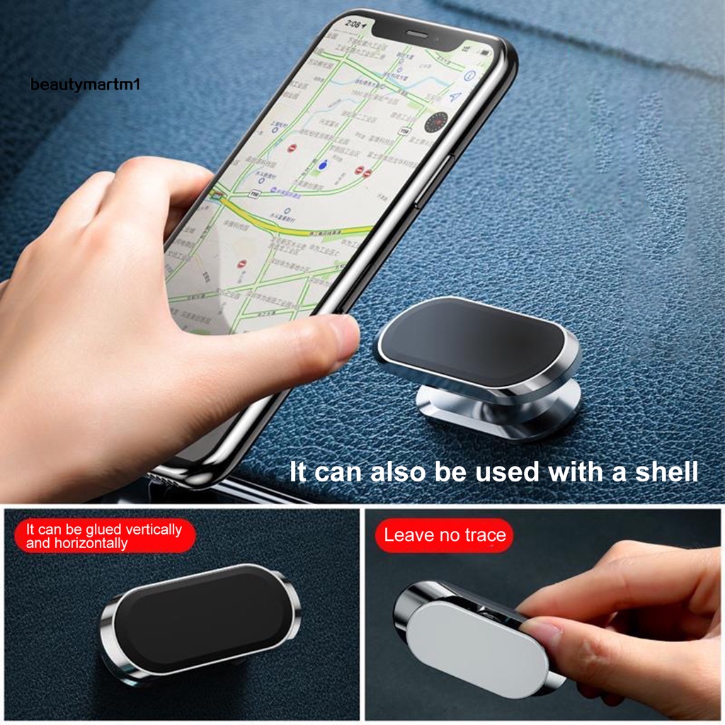 (Shop Amart) Giá Đỡ Điện Thoại Bằng Hợp Kim Nhôm Có Nam Châm Gắn Xe Ô Tô