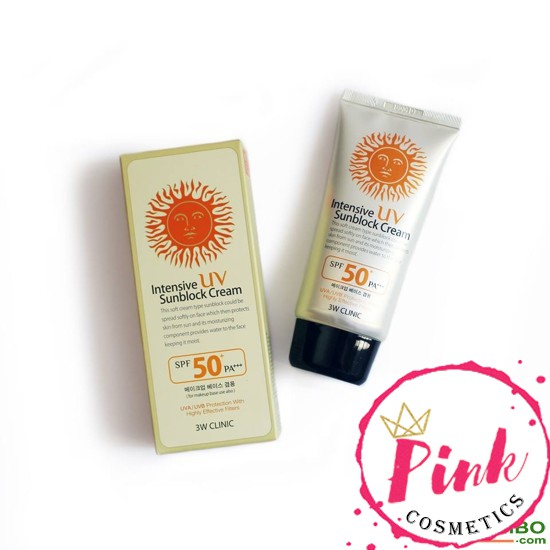 Kem chống nắng 3w Clinic Intensive UV Sunblock Cream SPF