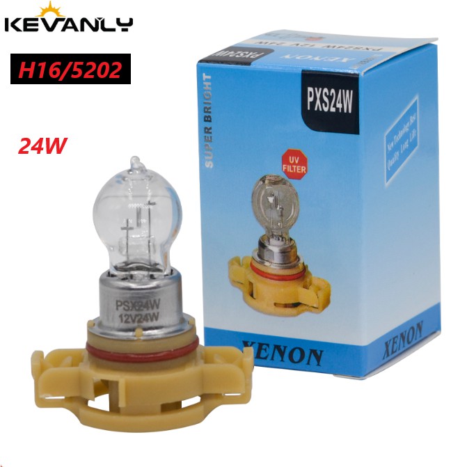 Set 2 Bóng Đèn Halogen Kevanly Chống Sương Mù 12V 4300K 24w H16 5202 PSX Drl 12v Cho Xe Ô Tô
