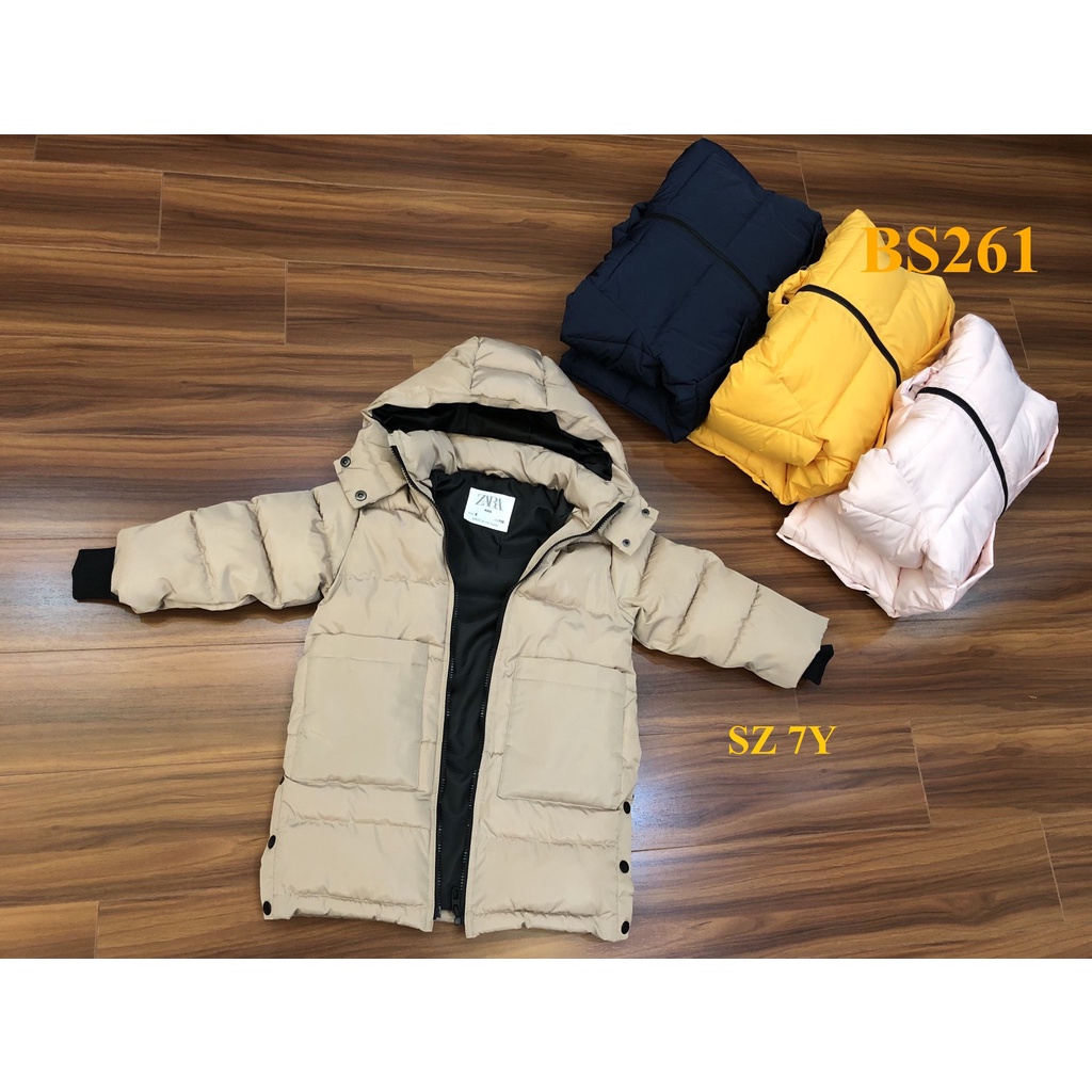 * Mã BS261: Parka  bé gái dư xịn trần bông 3 lớp dáng dài