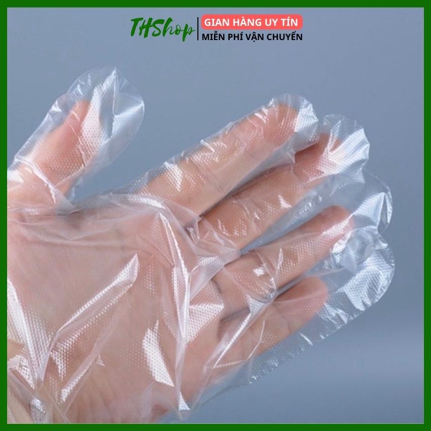 Bao Tay Nilon Dùng 1 Lần Set 100 Găng Tay Dùng 1 Lần Tiện Ích - THShop