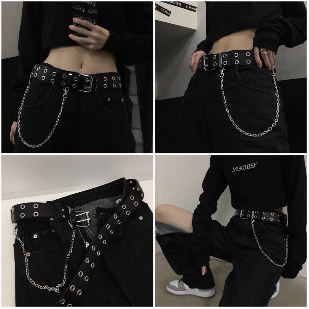 Thắt lưng CHAIN xích nhiều lỗ tròn ✨ Dây xích kèm theo belt✨ Chain rời thắt lưng