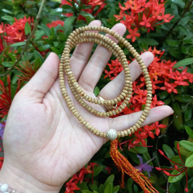 Chuỗi bồ đề tinh nguyệt 216 hạt 5x3mm loại già.