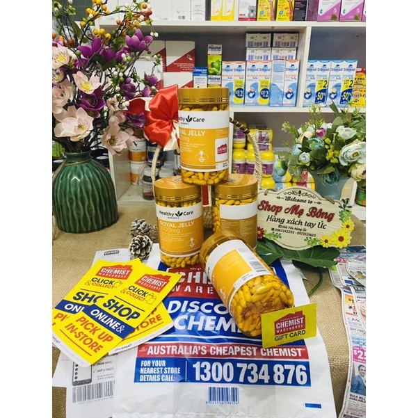Viên uống sữa ong chúa Healthy Care Royal Jelly 1000mg của Úc 365 viên