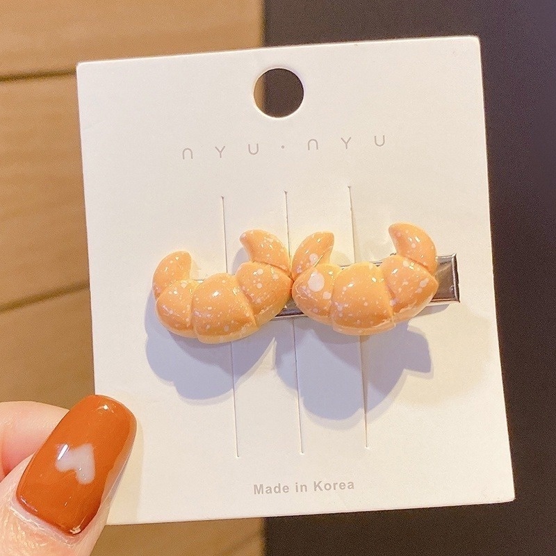 Kẹp Tóc Hình Bánh Mì / Pizza / Hot Dog Dễ Thương Cho Nữ