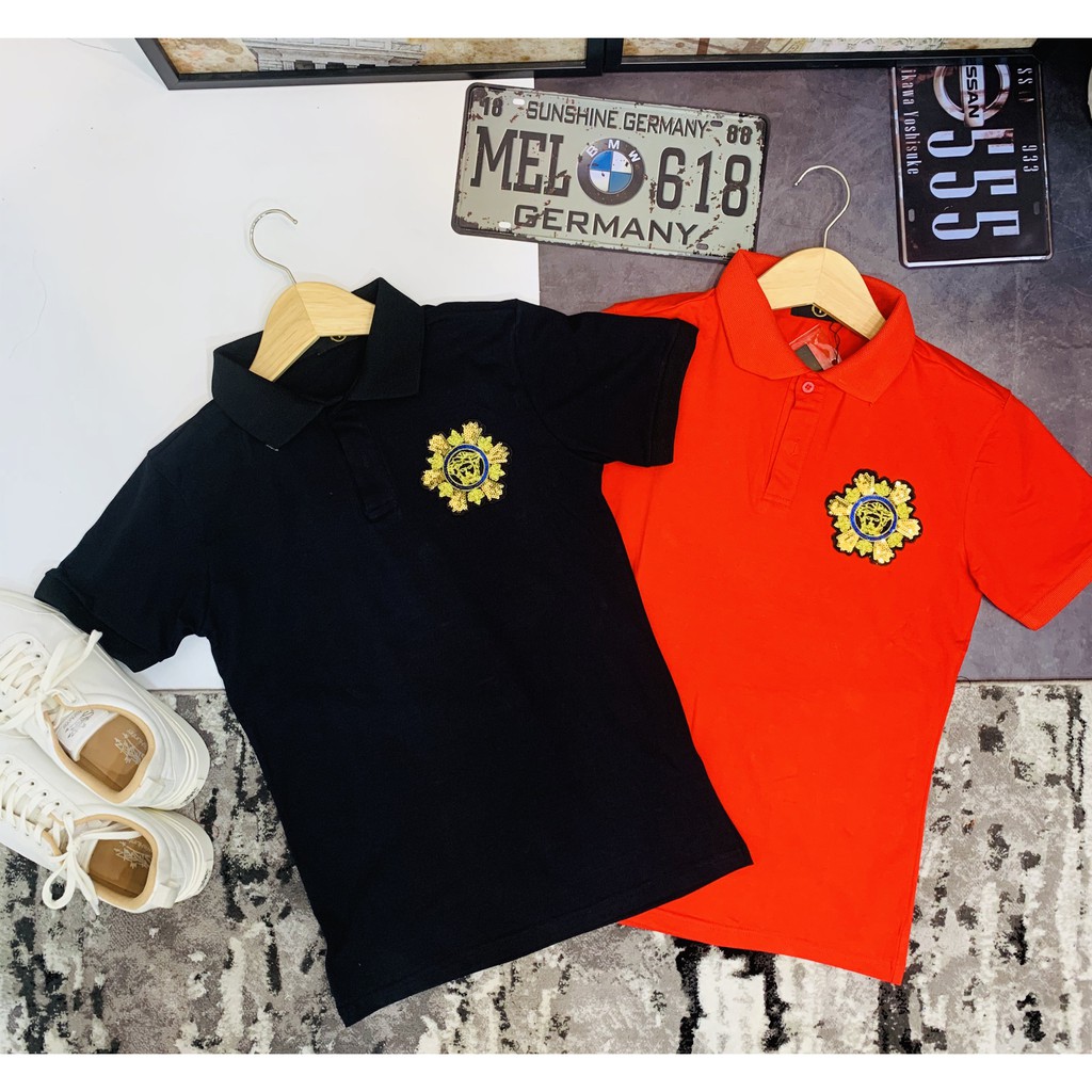 Áo thun nam đính đá tay ngắn cổ bẻ 3 màu mẫu mới AHFASHION | BigBuy360 - bigbuy360.vn