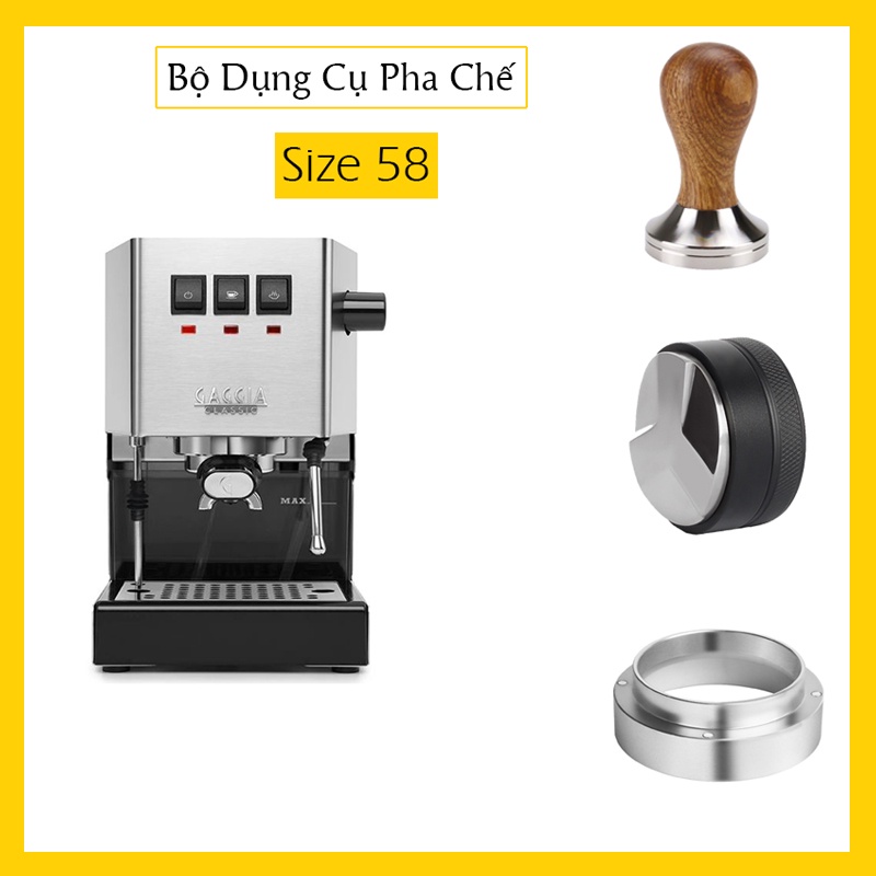 Bộ Dụng Cụ Pha Chế Size 58mm | Phù hợp cho máy Casadio, Feama, BFC, Brasilia, ACM, ECM, Technika, Futurma