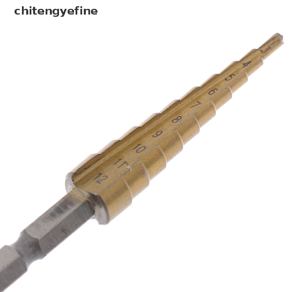 Mũi khoan bước lục giác 3-12mm có lớp phủ kim loại