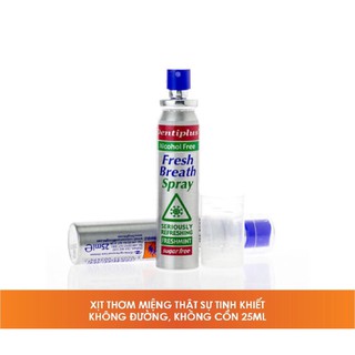 Xịt thơm miệng Dentiplus không cồn 25ml