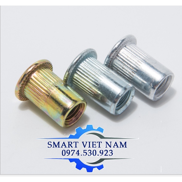 Ecu rút ( đai ốc rút ) mạ kẽm Combo 100 Chiếc