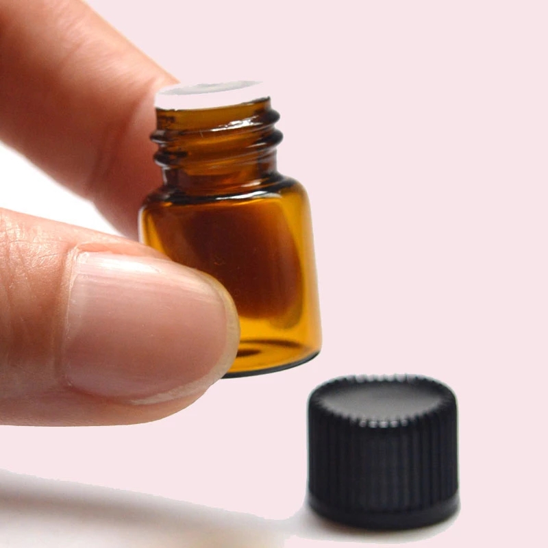 Lọ thủy tinh đựng tinh dầu mini 1ml có nắp đậy tiện dụng