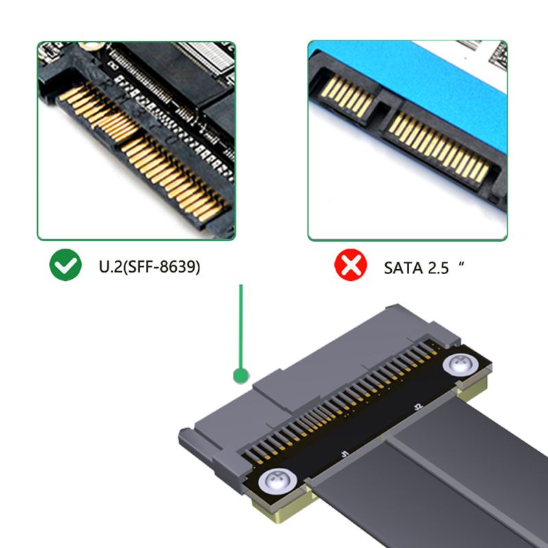 Cáp ChuyểN ĐổI Mở RộNg NAMA M2 U.2 SFF 8639 SSD Sang M2 NVMe M.2 NGFF SFF-8639