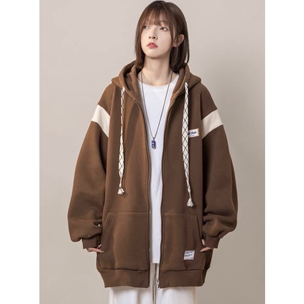 Áo khoác nữ form rộng [CÓ ẢNH THẬT] áo khoác unisex form rộng phong cách Ulzzang hottrend 2022 sọc tay