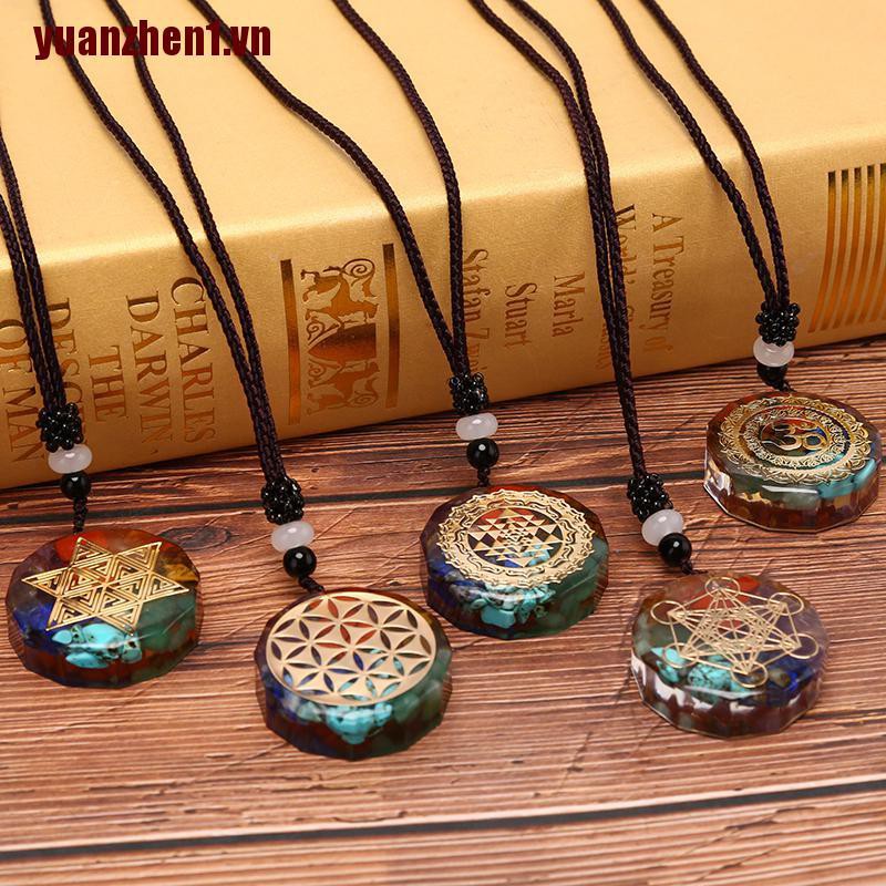 [YUANZHEN1] Vòng cổ Mặt Đá Thiền Chakra Chữa Lành