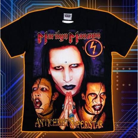 Áo Rock band tee: áo thiun áo phông Marilyn Manson ROX SP327